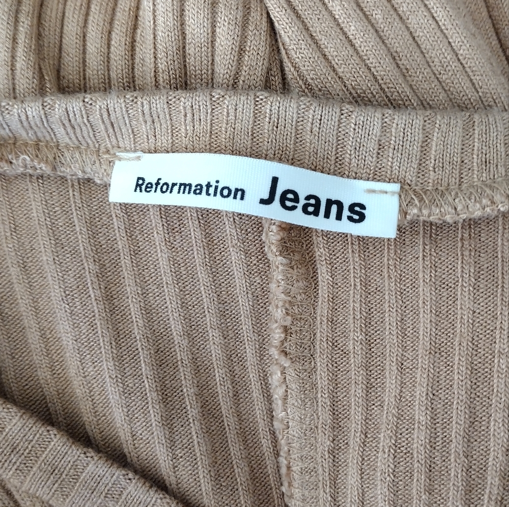 Reformation Ribbed Maxi Dress Size Small - Picture 2 of 7